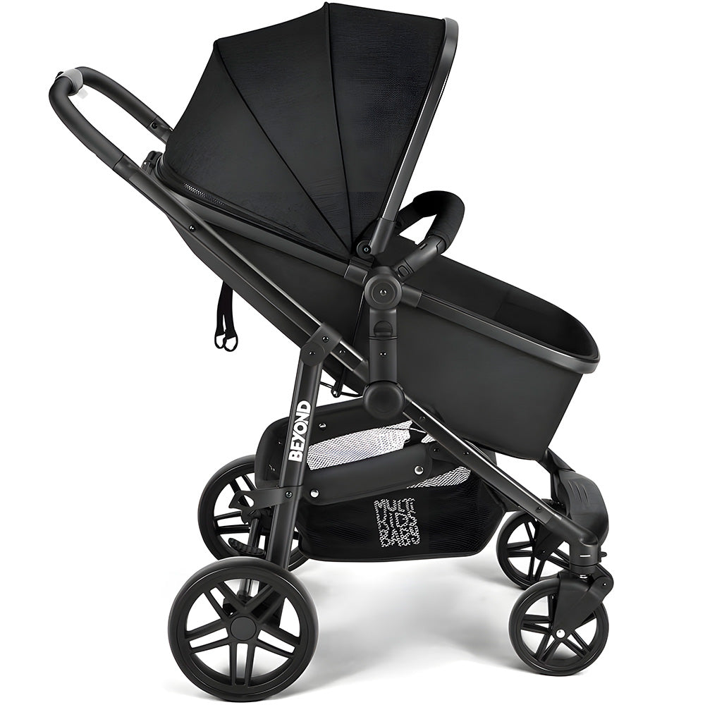 Carrinho Passeio Beyond 2 Em 1 Assento Moisés 0-15kgs Preto Multikids Baby - BB428