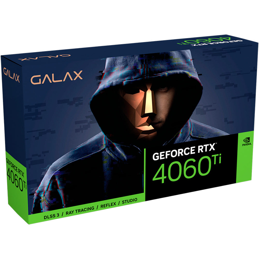 Placa De Video Galax Geforce RTX 4060 Ti, Teclab Dual (AD104), 8GB, 128 BITs, GDDR6, 46ISL8MDABOC