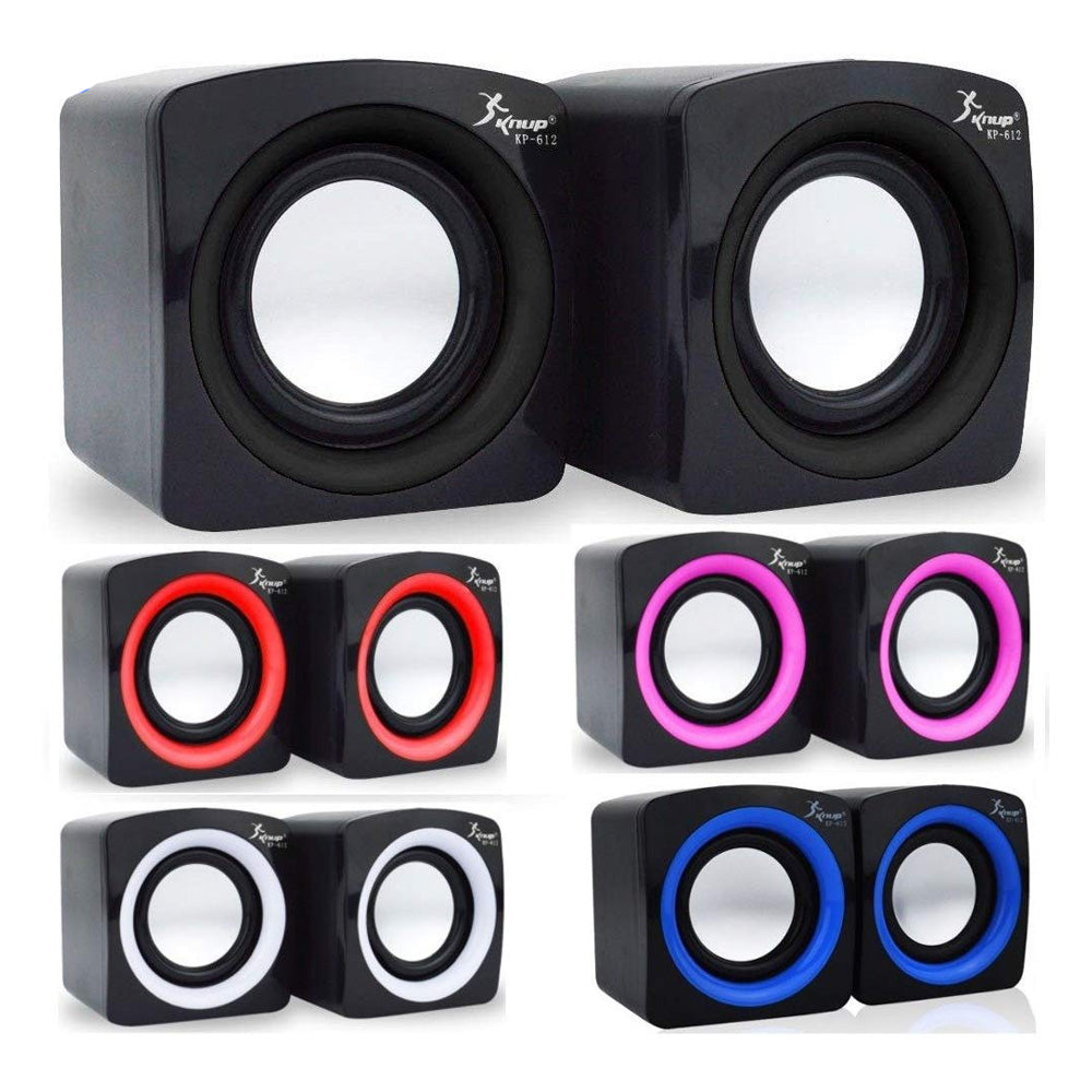 Mini Caixa de Som Para Notebook, PC, Knup KP-600, USB 2.0, Pequena, 3W-RMS