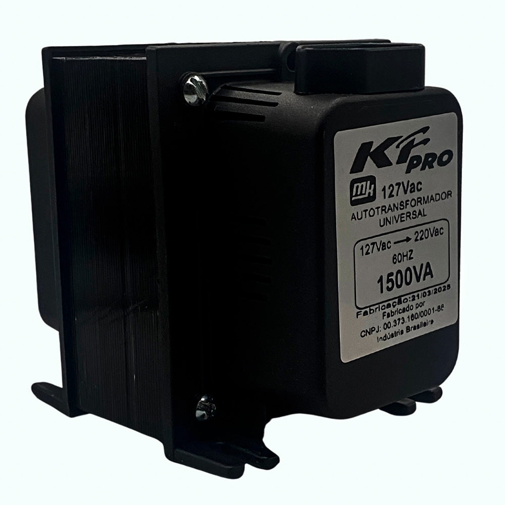 Autotransformador KF, Bivolt 127/220V, 1.500VA, Pro, Preto - TRF0912