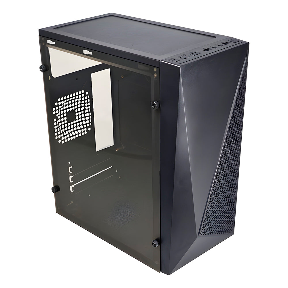 Gabinete Gamer Kmex CG15NX, Rainbow, Mini-Tower, Lateral Acrilico, Preto, CG15NXRH0010B0X