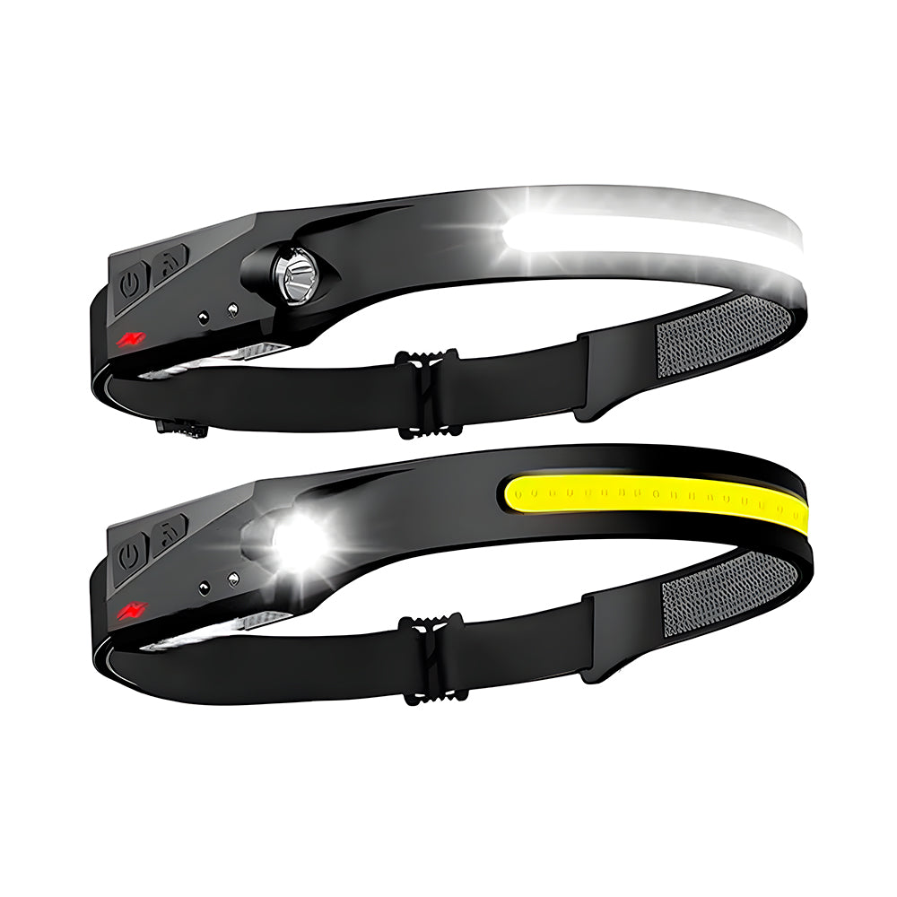 Lanterna LED COB, Para Cabeça, Com Fita Ajustável, Recarregável, KAPBOM, KA-L1512
