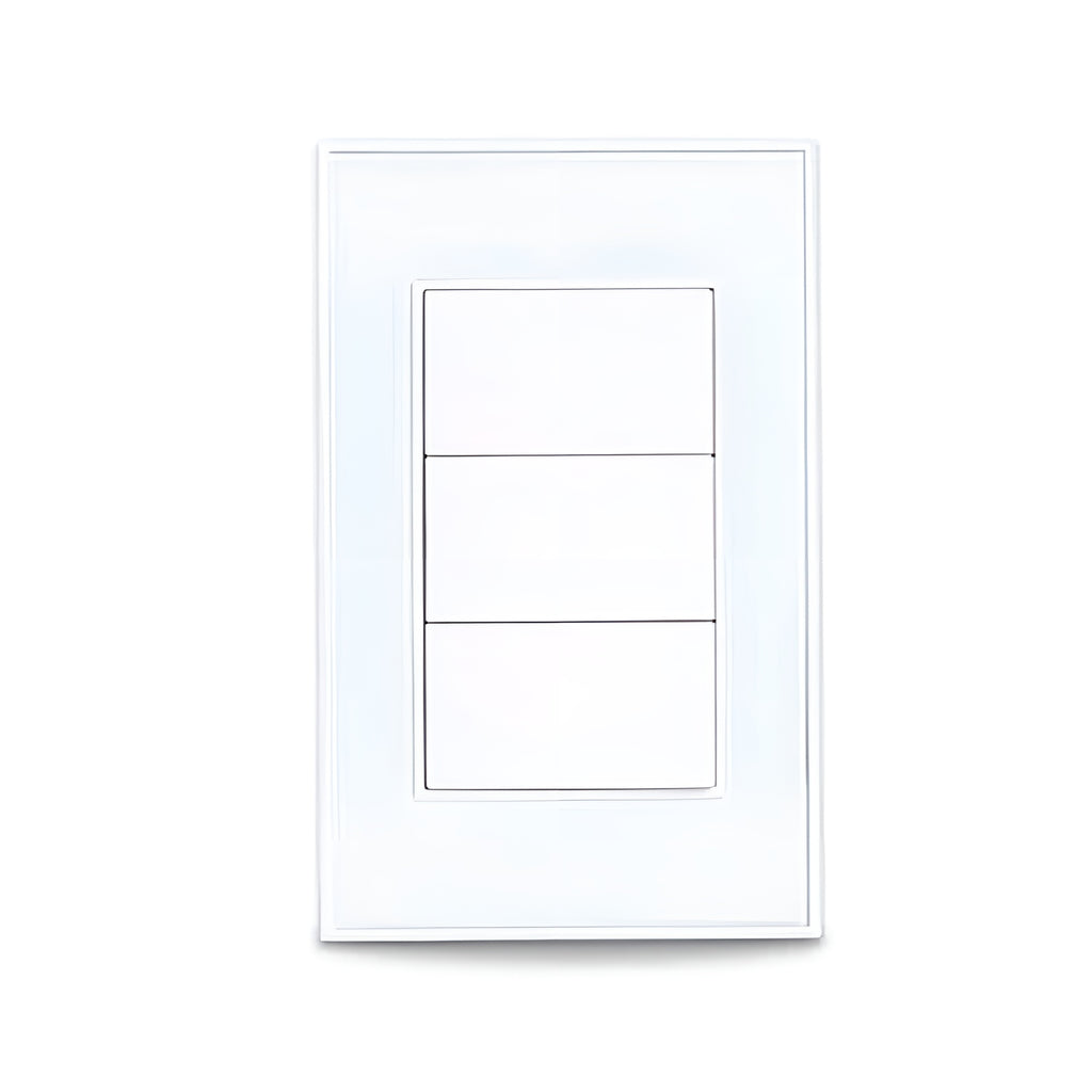 Interruptor Inteligente Zemismart, Zigbeee, Com 3 Botões, Compatível Com Alexa, Google Home, Branco