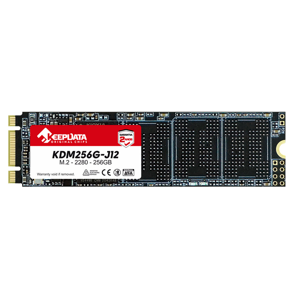 SSD M.2 SATA III Keepdata KDM256G-J12 256GB 2280 Leitura 550MB/s Gravação 500MB/s