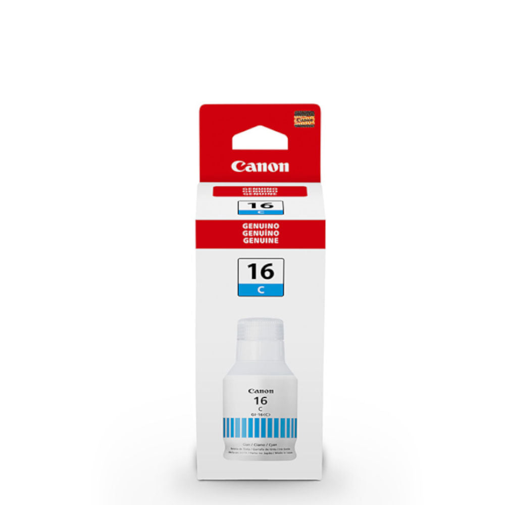Refil de Tinta Canon GI-16 Ciano Original 135ml para GX5010, GX6010 e GX7010