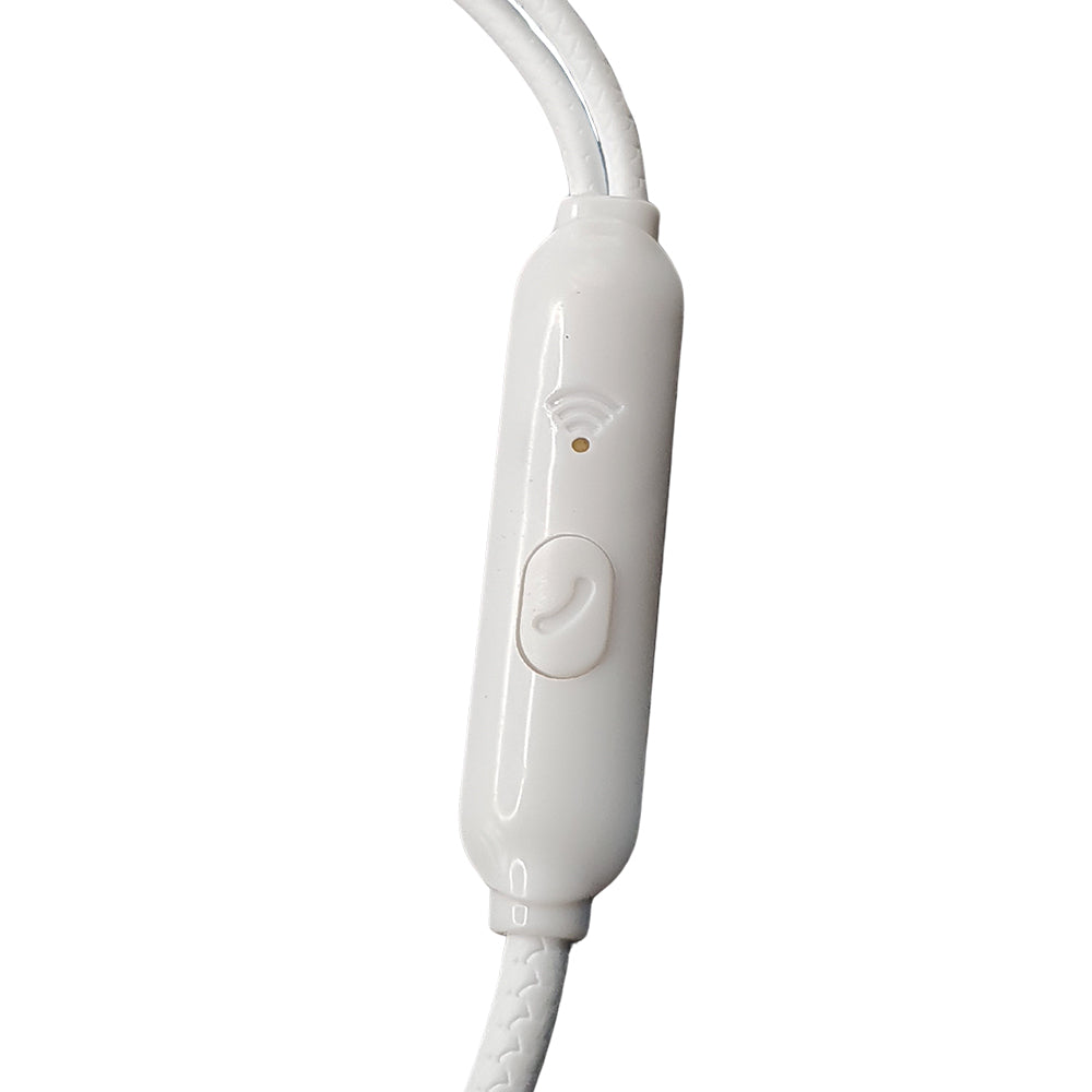 Fone De Ouvido Stereo, Super Bass, Fio 1.2 Metros, A'Gold - FN-A56 Branco