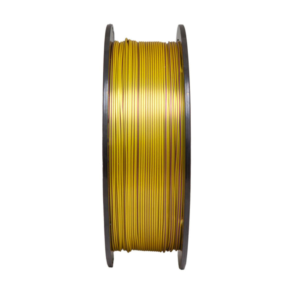 Filamento PLA Duo Color Ametista/Dourado V-Silk High Speed Premium 1 Kg – Impressão 3D Bicolor e Brilhante
