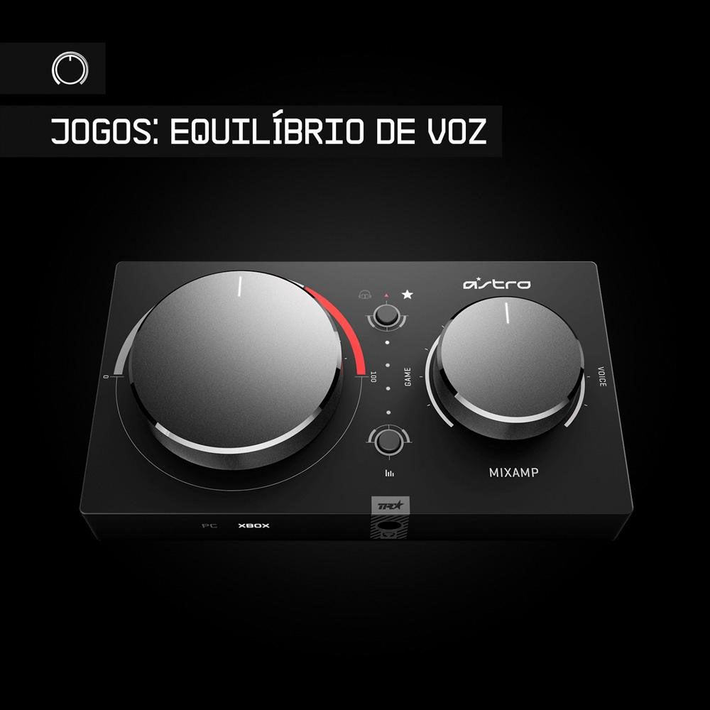 Headset ASTRO Gaming A40 TR + MixAmp Pro TR Gen 4 Com Áudio Dolby Para Xbox Series, Xbox One, PC, Mac - Preto/Vermelho