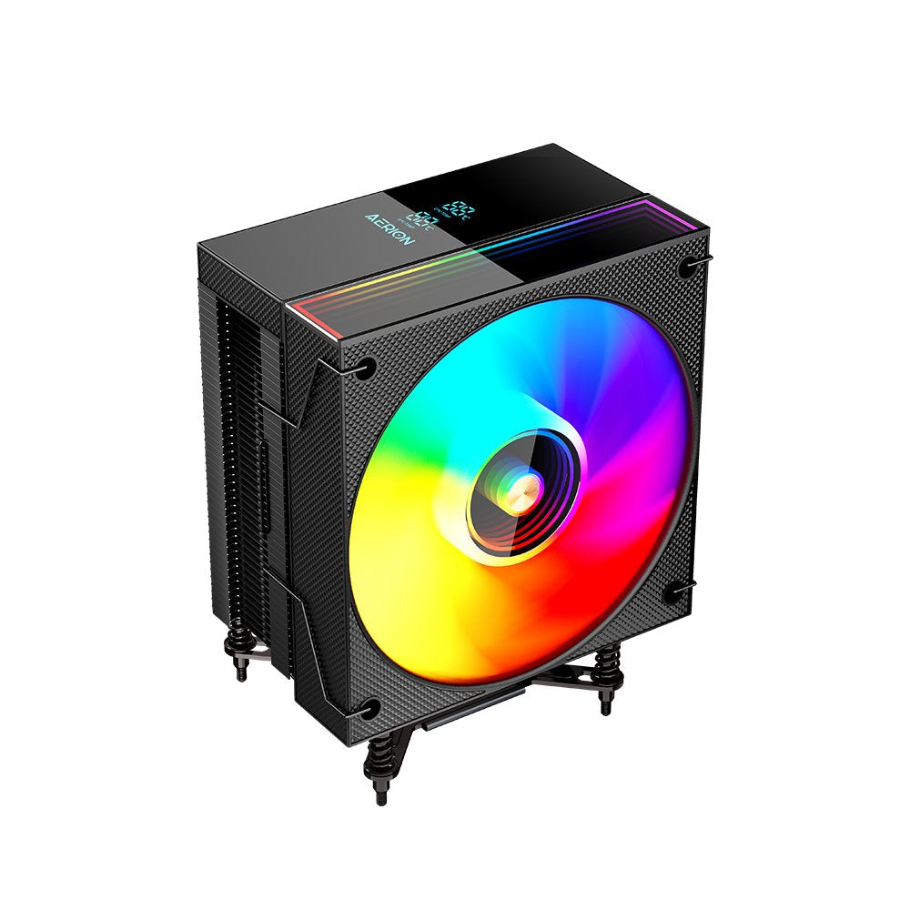 Cooler para CPU Aerion Titan CPU100 ARGB Preto, 120 mm, Rolamento Hidráulico