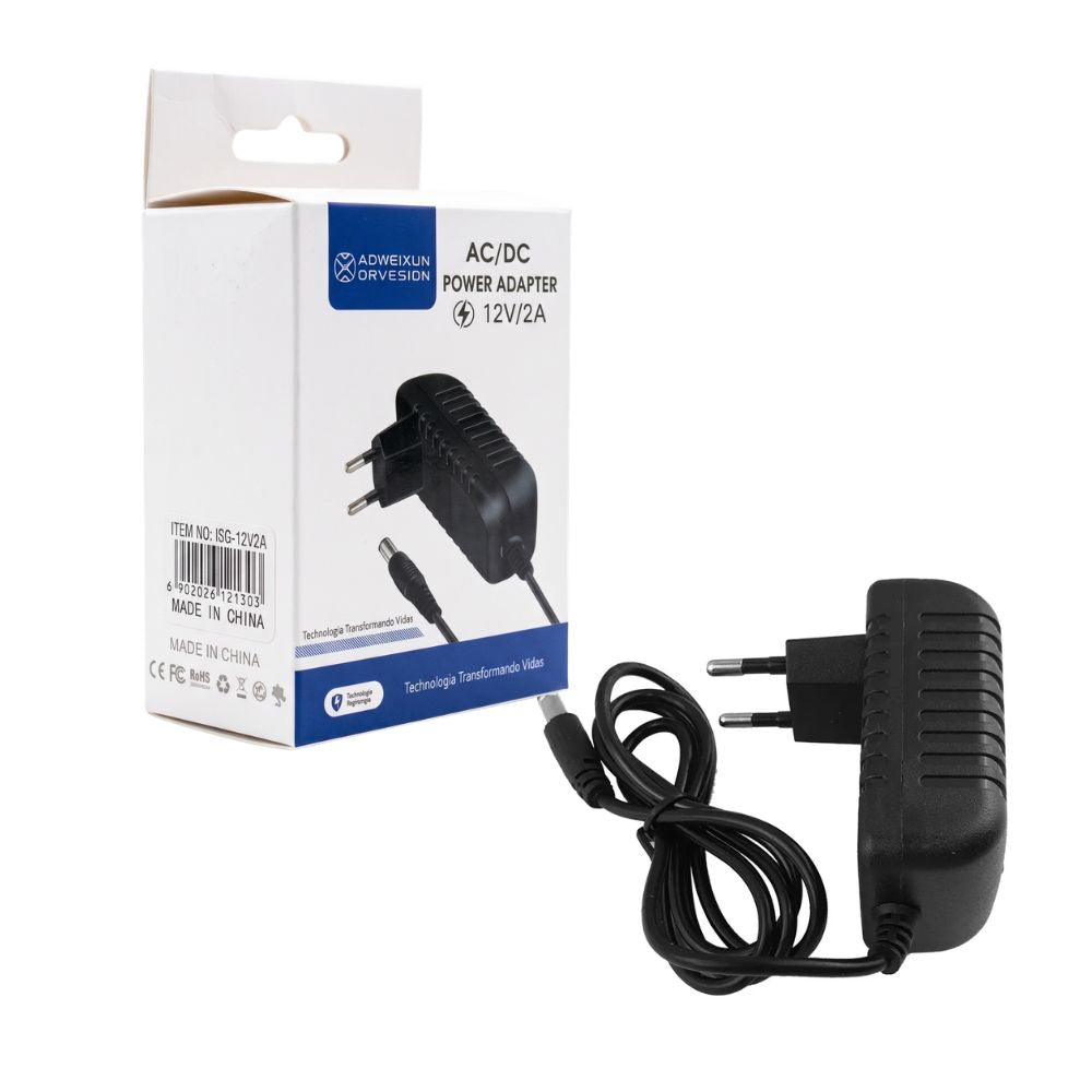 Adaptador Fonte De Energia 12v 3a, Aoweixun Fonte de Alimentação Aoweixun 12V 3A Adaptador de Energia Bivolt para CFTV,