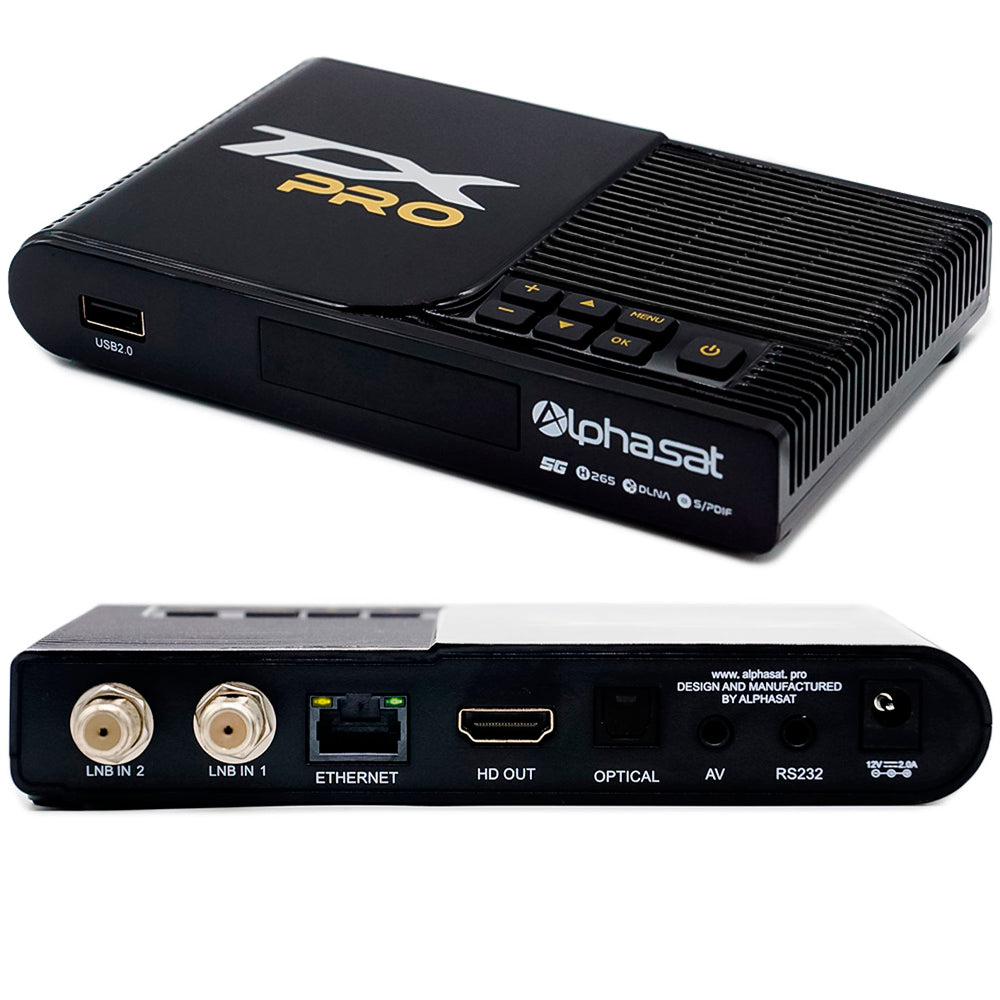 Receptor Alphasat TX Pro 5G Full HD Wi-Fi - Preto