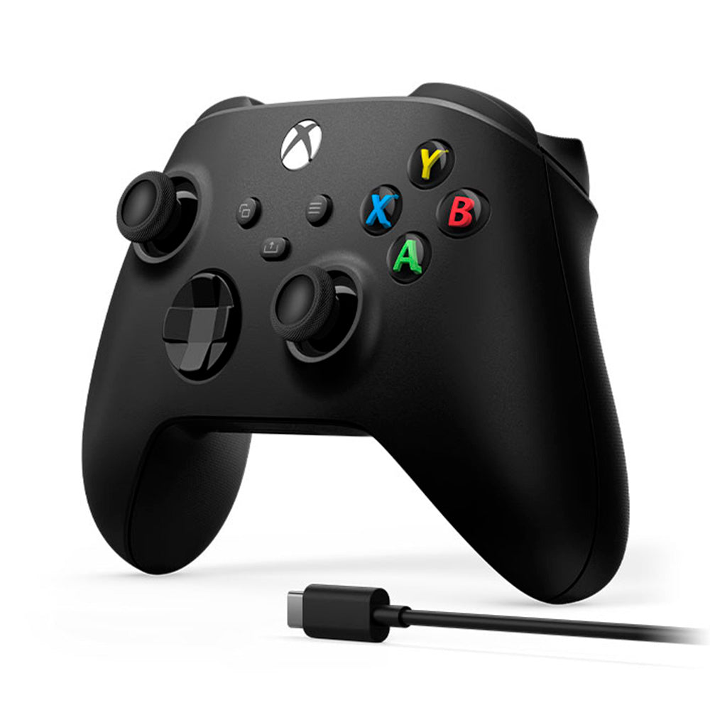 Controle Sem Fio Para Xbox Series X Original Microsft Com Cabo USB, Carbon Black