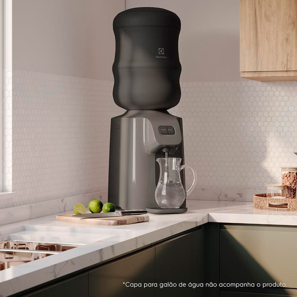 Bebedouro Electrolux Água Gelada, Fria e Natural com Compressor Cinza BC01X 220V
