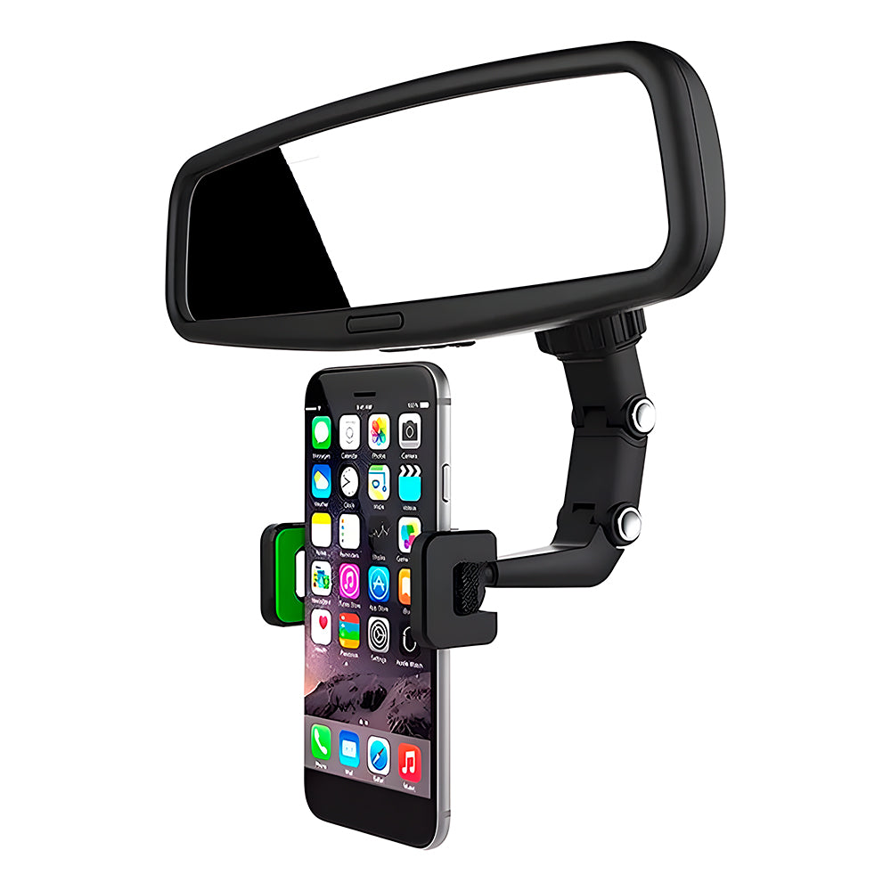 Suporte Veicular Para Celular, Universal, Multifuncional, 360 Graus, Preto/Cinza