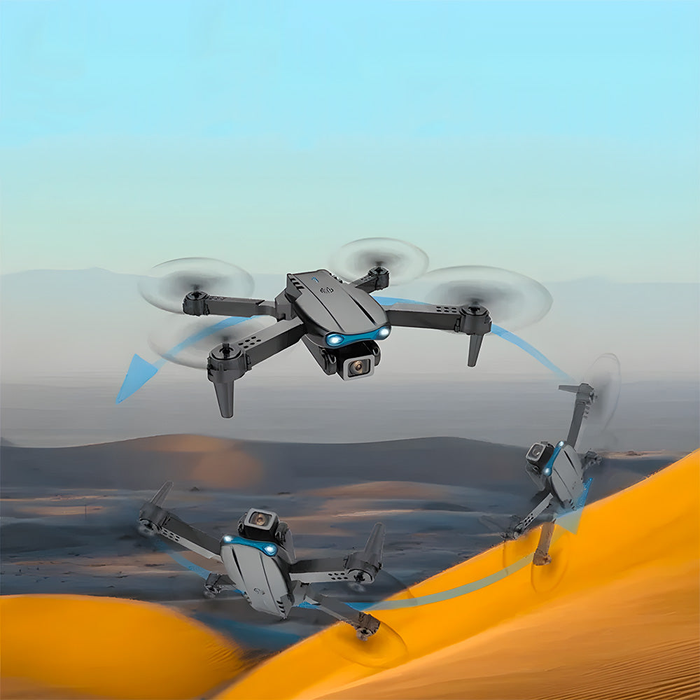 Drone E99 - Pro, Com Câmera HD, Quadricóptero, FPV, Wi-Fi HD - Preto
