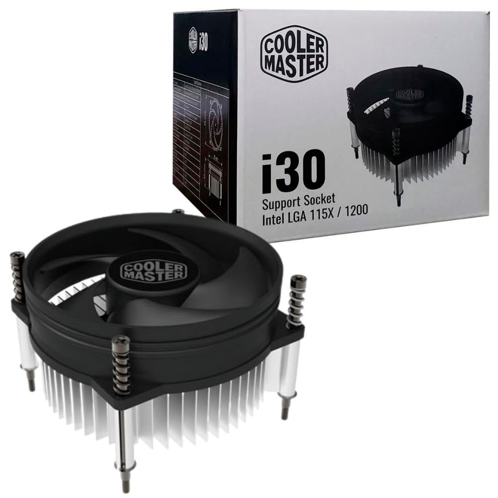 Cooler Para Processador Cooler Master i30 1156 / 1155 / 1151 / 1150/ 1200/ 115X Led Sem Led