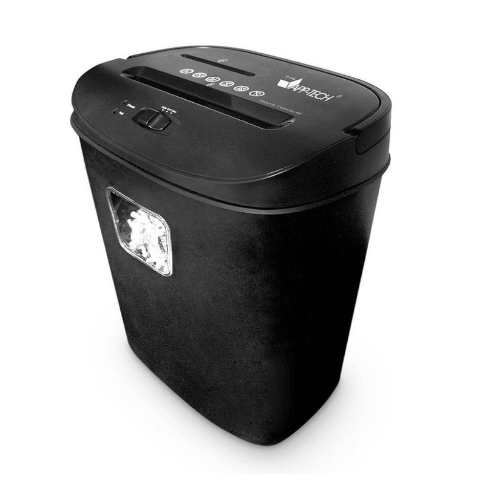 Fragmentadora de Papel App-Tech 12 Folhas em Partículas, CD / Cartão com Cesto 220v, C1200