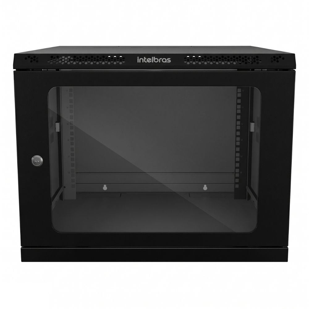 Mini Rack de Parede Padrão 19" 8U 470mm Montado e Desmontável Intelbras MRD 847