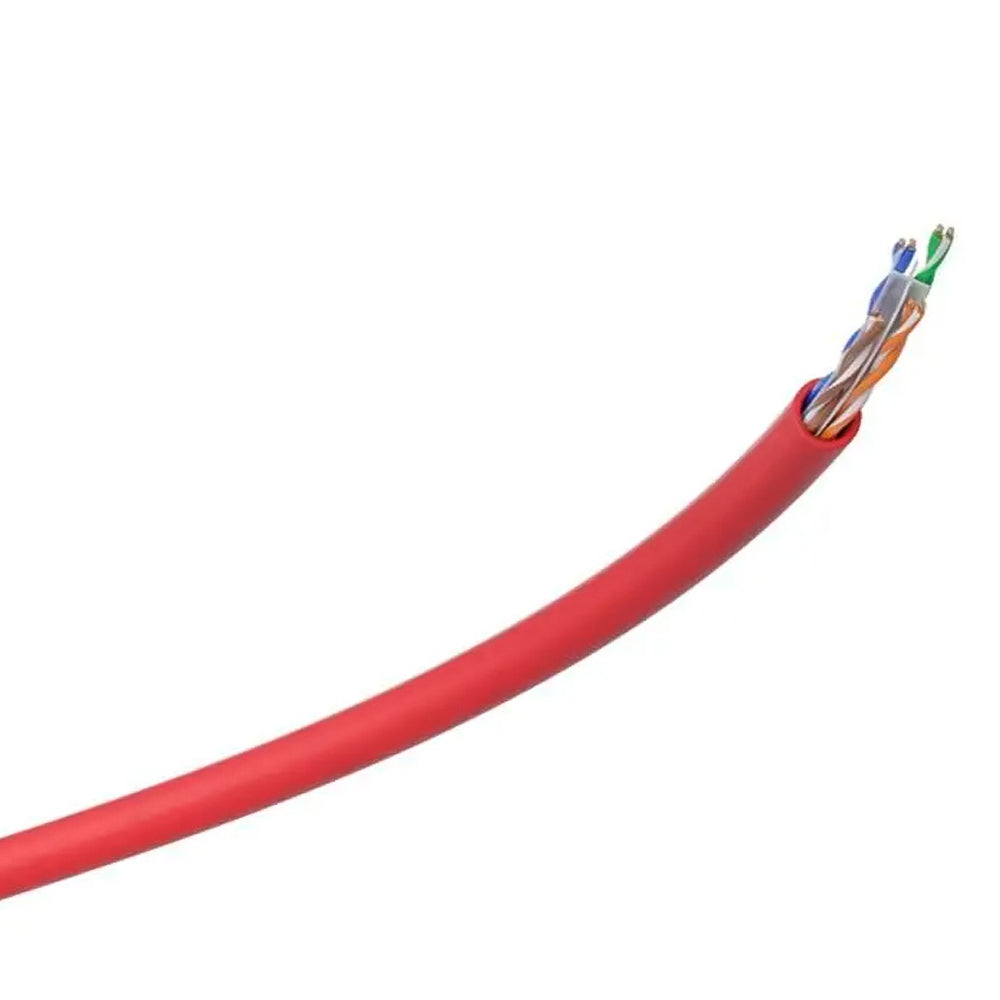 Caixa Cabo de Rede 305 Metros, Impact Giga CAT6 UTP 4P IG6CVM Intelbras - Vermelho