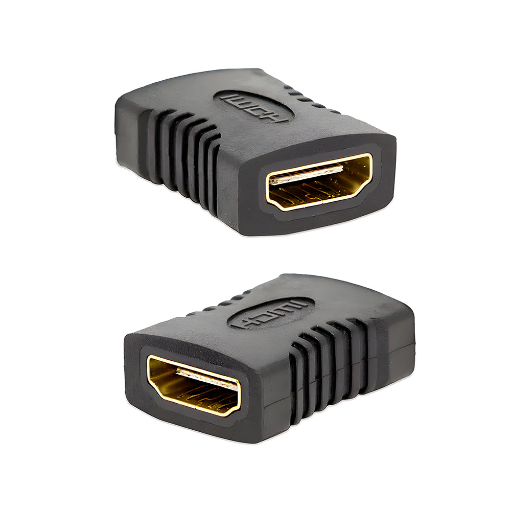 Emenda Adaptador HDMI Fêma Para HDMI Fêmea - Preto