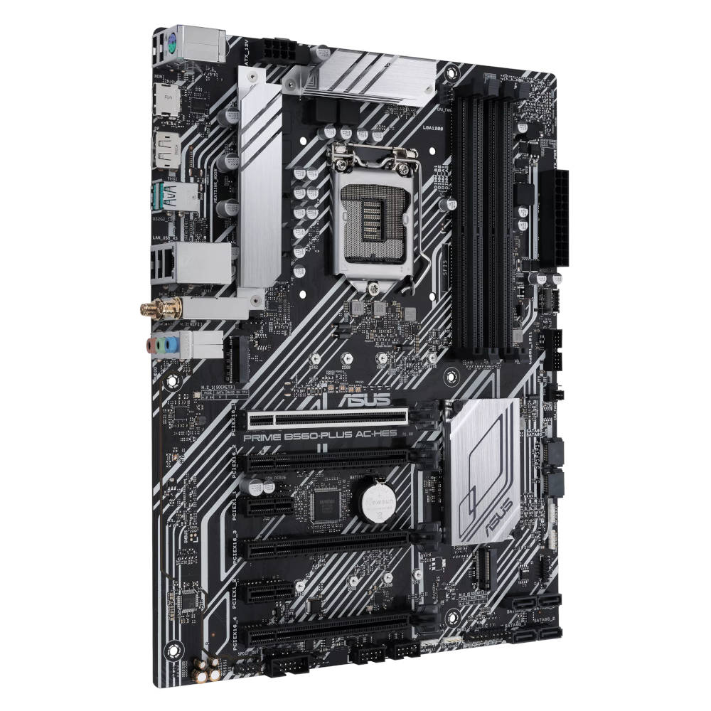 Placa Mãe ASUS Prime B560-Plus AC-HES LGA1200 Chipset B560 ATX DDR4 4 Slots, PCIe 4.0, Dual M.2, HDMI, DP, Wi-Fi