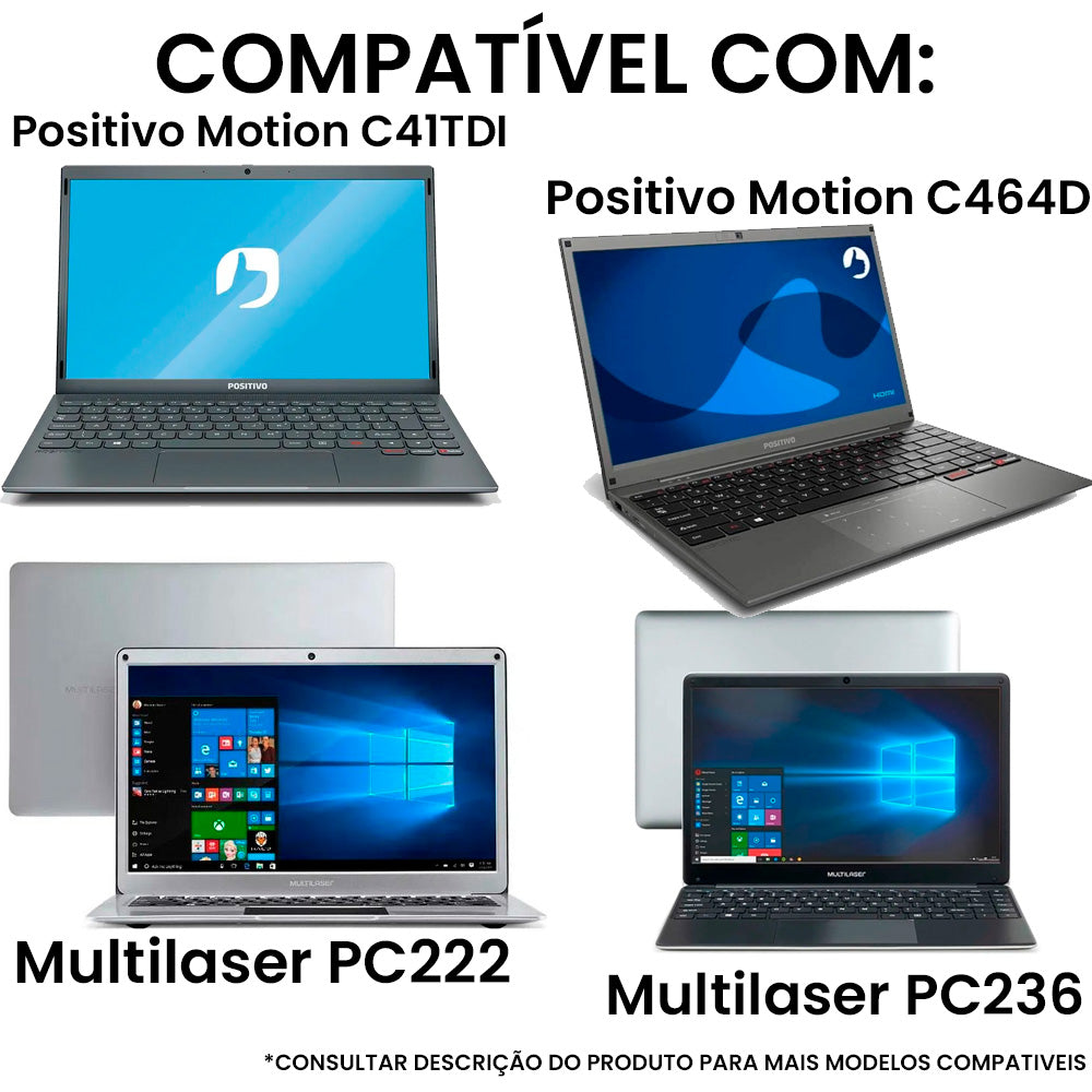 Fonte Para Notebook Compatível Com Compaq, Legacy , Ultra , Positivo DUO 12v 2a Pino 3.5mmx 1.35mm, Bringt