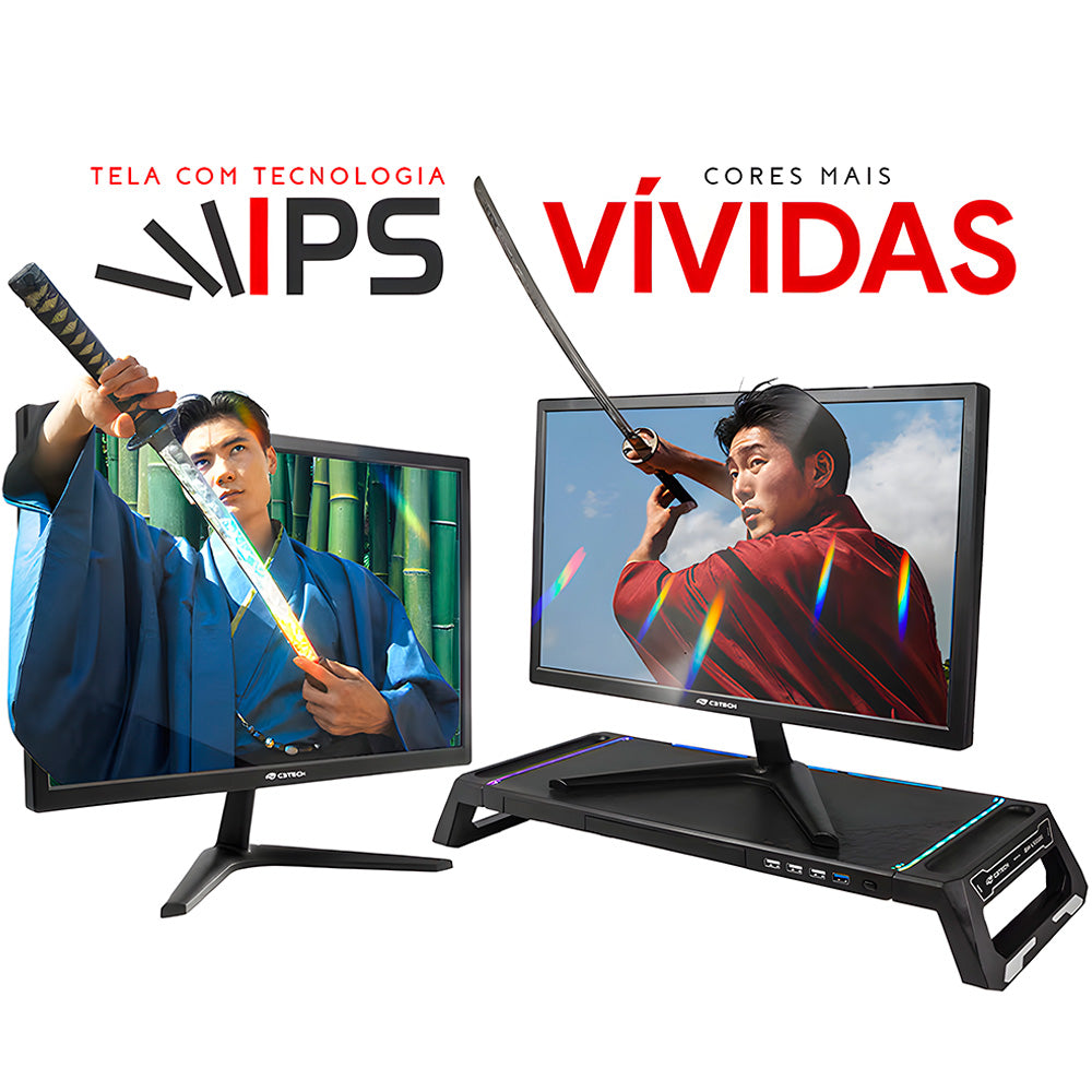 Monitor LED 19 Polegadas 5ms MR-19, Resolução HD 1440x900 - C3Tech