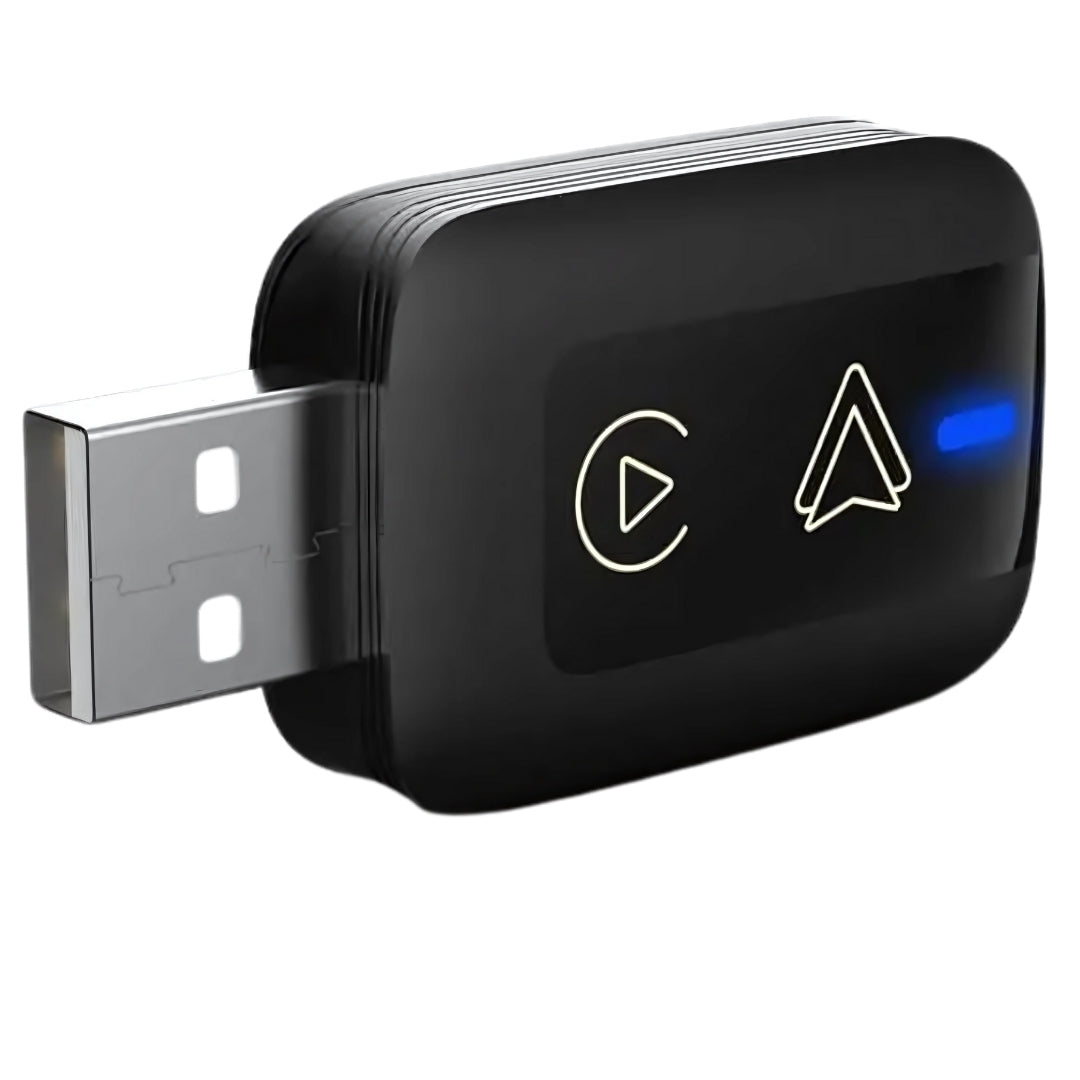 Adaptador Carplay e Android Auto Sem Fio 3 em 1, Youtube, Netflix, 32GB Armazenamento, Memória 2GB, Android 13