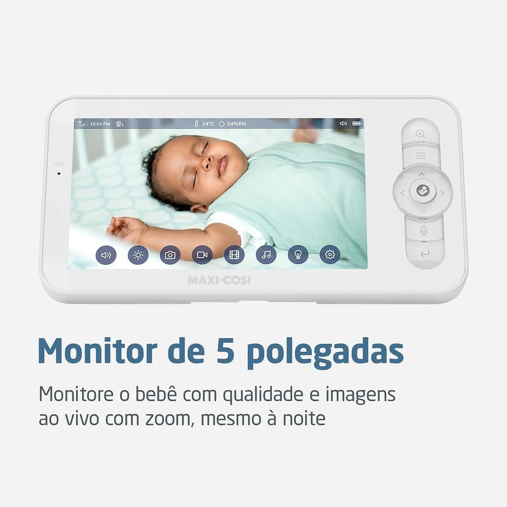Babá Eletrônica Maxi-Cosi See Pro com Monitor 5” CryAssist Câmera 2K Visão Noturn Wi-Fi