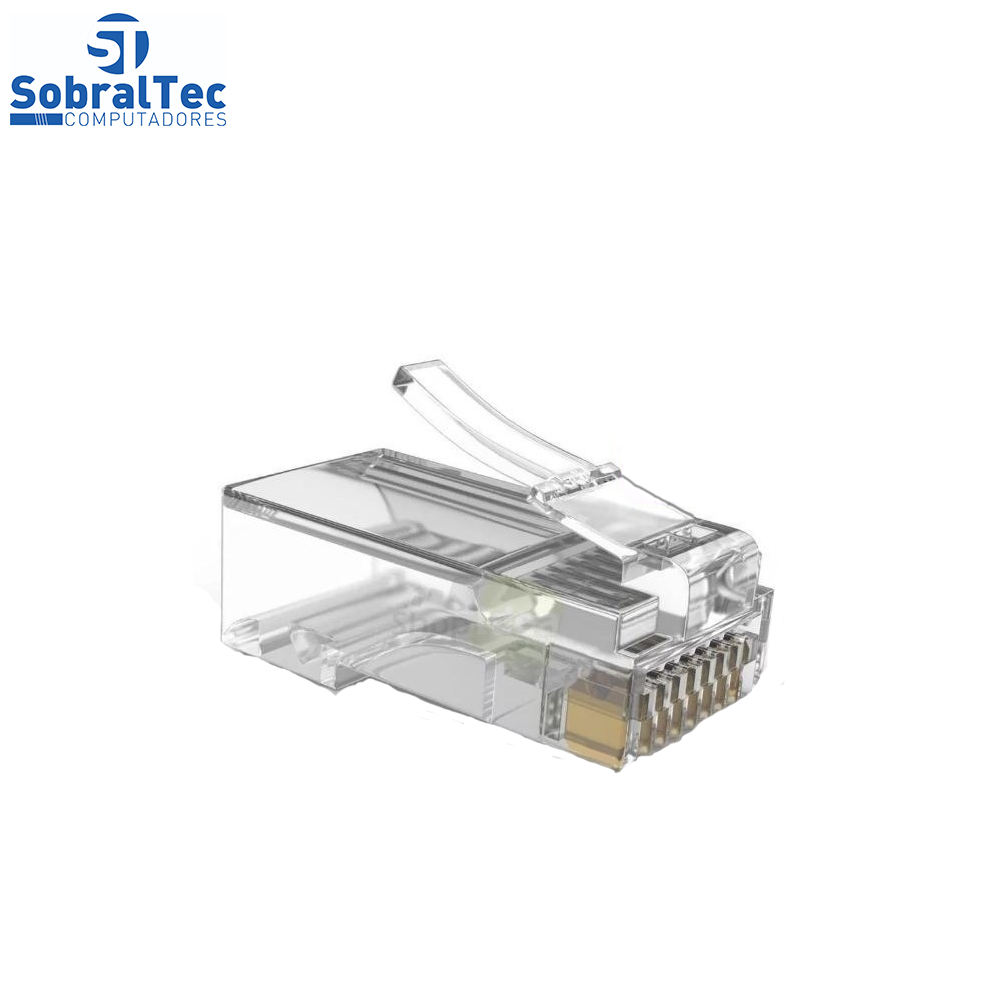 Conector Rj45 Cristal 8p8c Cat5e Suporta Ethernet 30mt- EXBOM