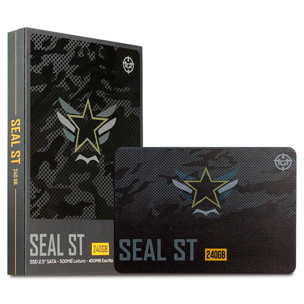 SSD TGT Seal ST, 240GB, Sata III 6GB/s, Leitura 500 MB/s, Gravacao 450 MB/s, TGT-SLST-240