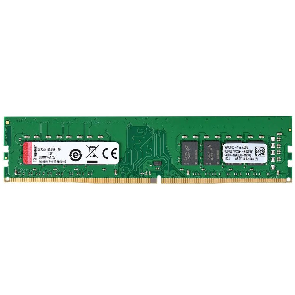Memória Kingston 16GB DDR4 2666MHz CL19 KVR26N19D8/16