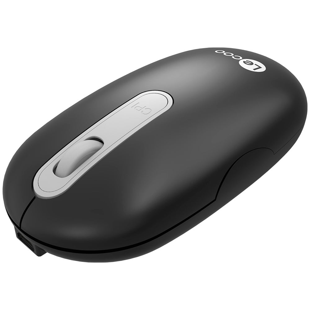 Mouse Sem Fio, Lenovo Lecoo, Recarregável, WS207, 4 Botões, 1.600 DPI, Preto