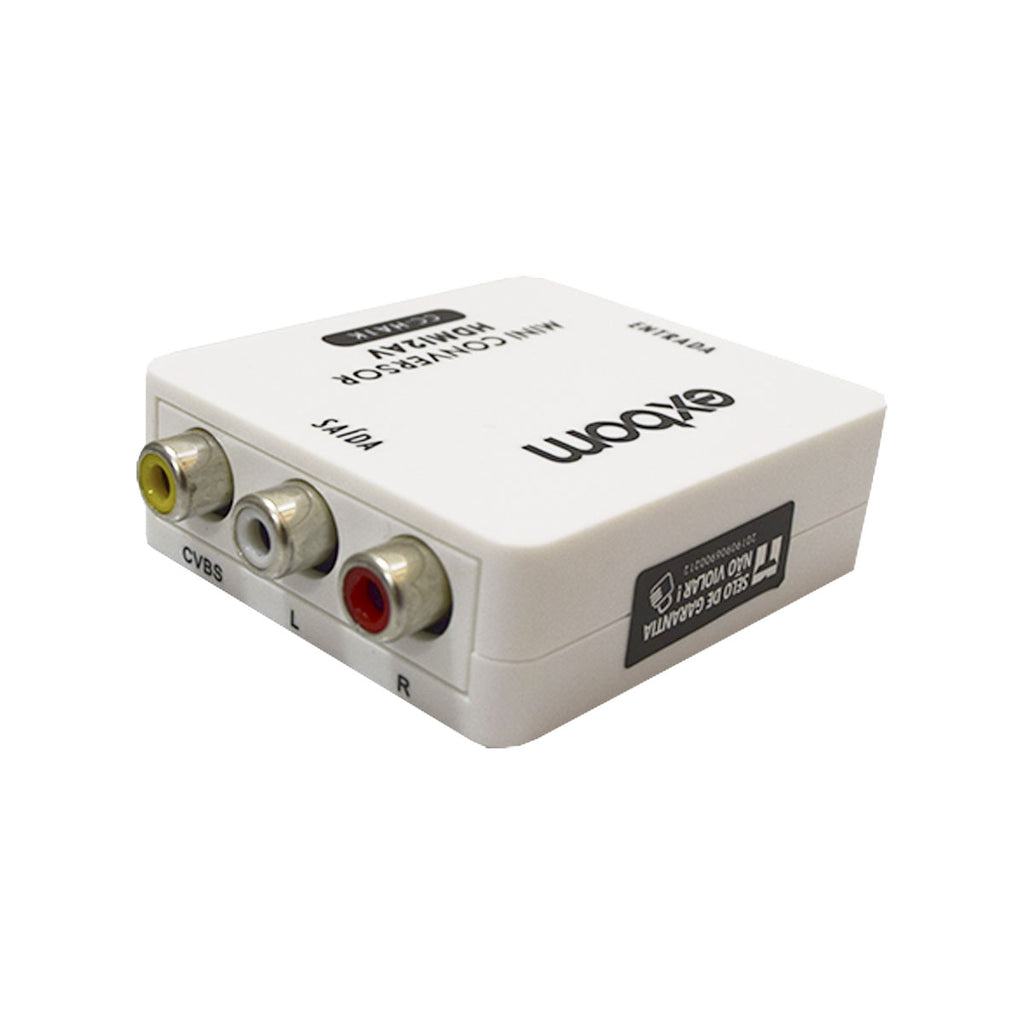 Mini Conversor Conversor Áudio Vga Para Av Rca Adaptador Video 1080p