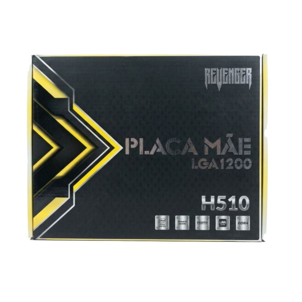 Placa Mãe Revenger G-H510 Intel LGA 1200 mATX 2x DDR4 M.2/HDMI/DVI/VGA/PS2
