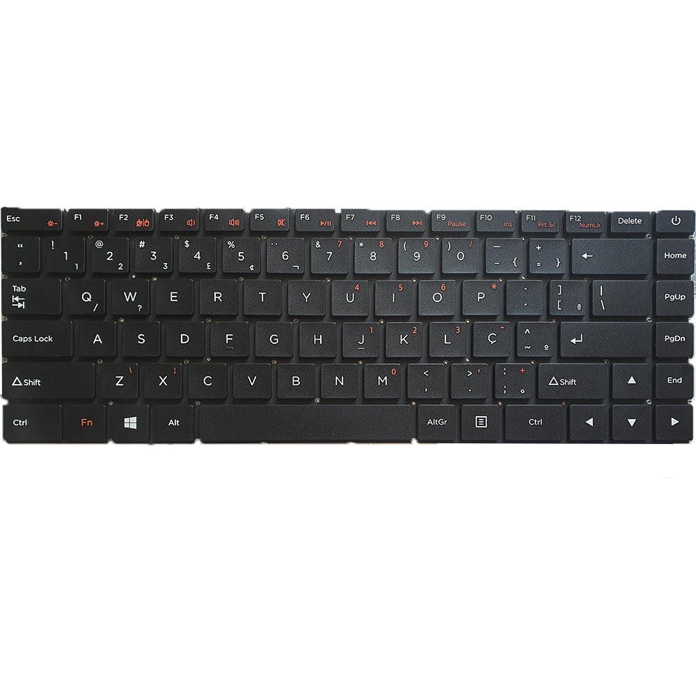 Teclado Para Notebook Compatível Com Positivo Master N1240 SCDY-315 C4500C - Preto - BR - Sem Moldura