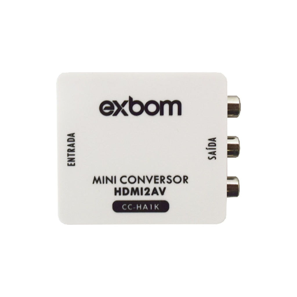 Mini Conversor Conversor Áudio Vga Para Av Rca Adaptador Video 1080p