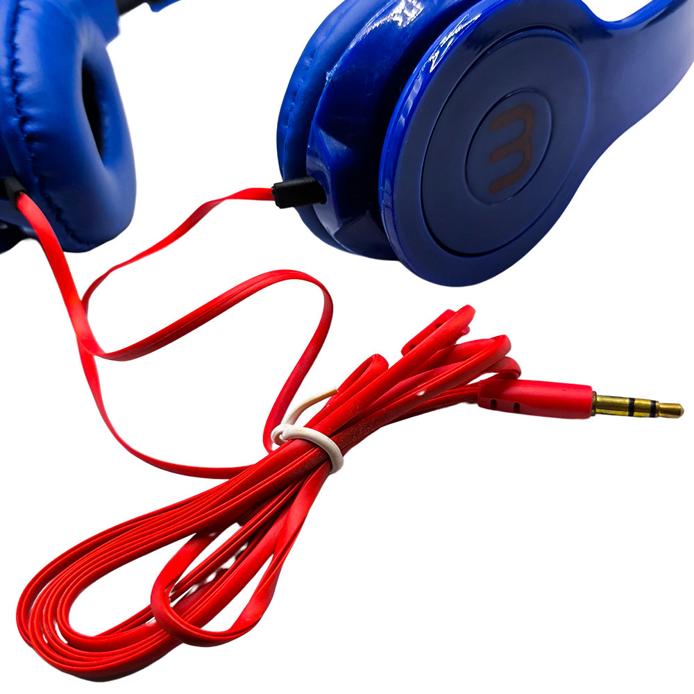 Fone de Ouvido Headphone, Com Conector P2, Estéreo, KAPBOM, KA-888, Azul