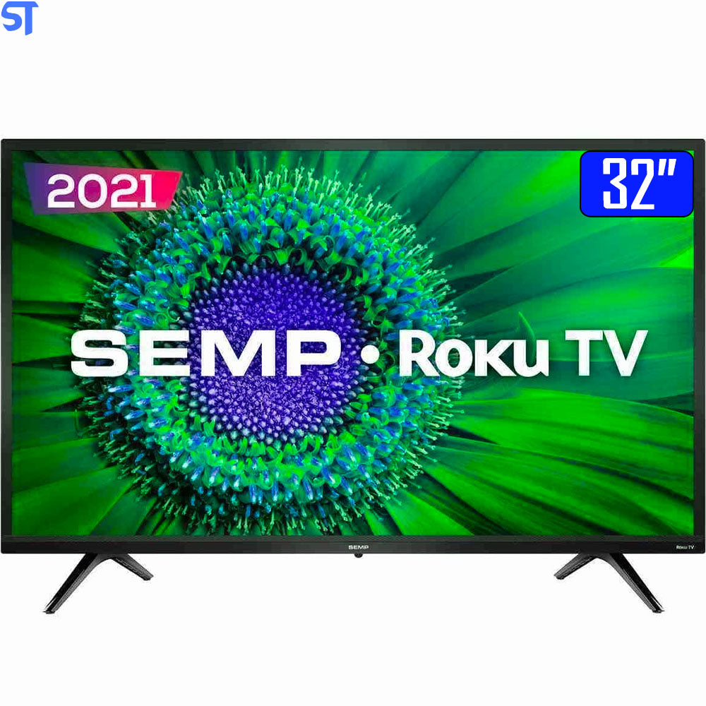 Smart TV Semp LED 32" HD Wi-Fi Dual Band WideScreen 60Hz Roku TV 32R5500