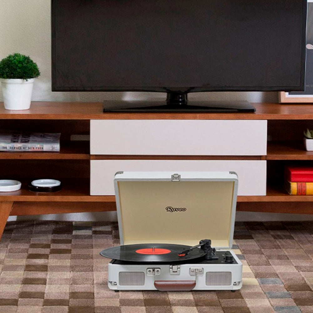 Vitrola Sonetto Chrome Raveo Usb Sand Cor Areia Bivolt