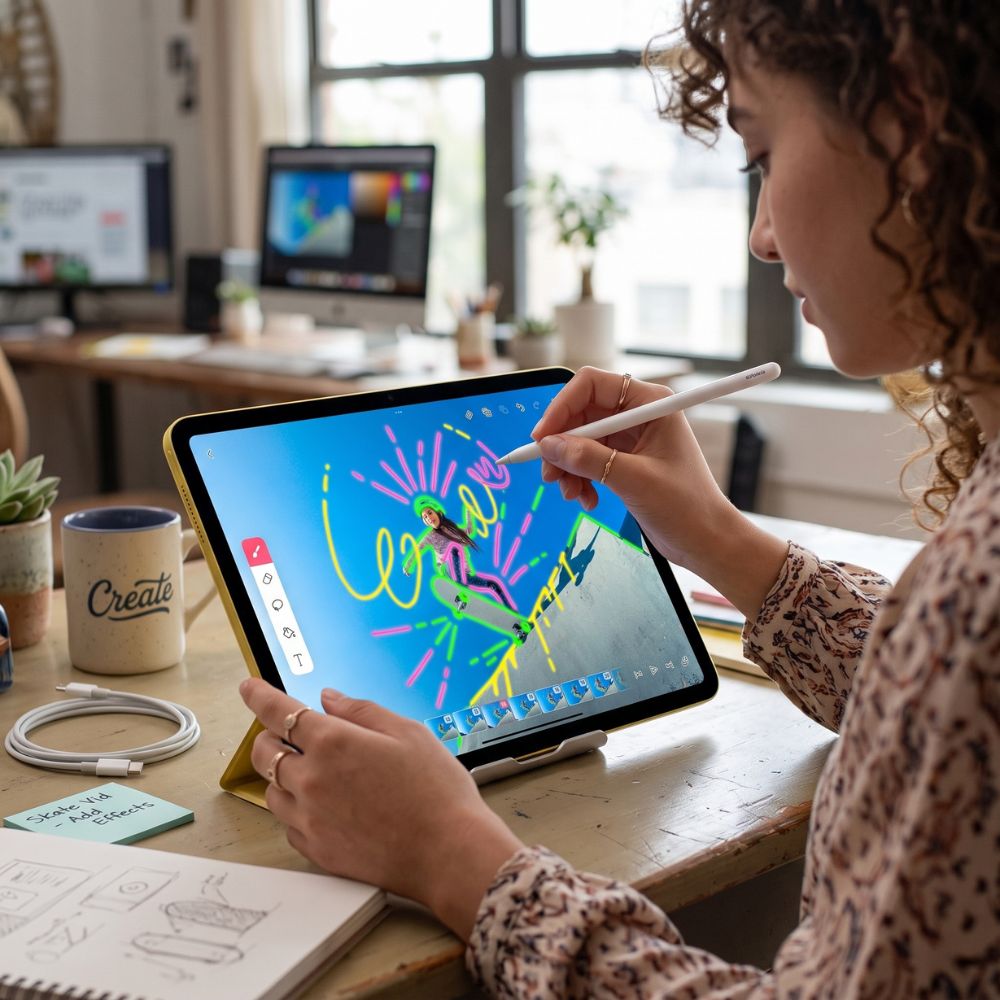 Caneta Apple Pencil Model A3085 USB-C MUWA3AM/A - Branco