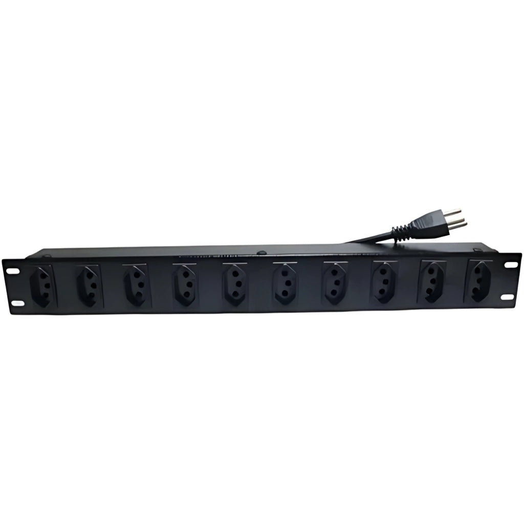 Régua 19 de 10 Posições, 20 Amperes, Para Rack Servidor - MAX ELETRON