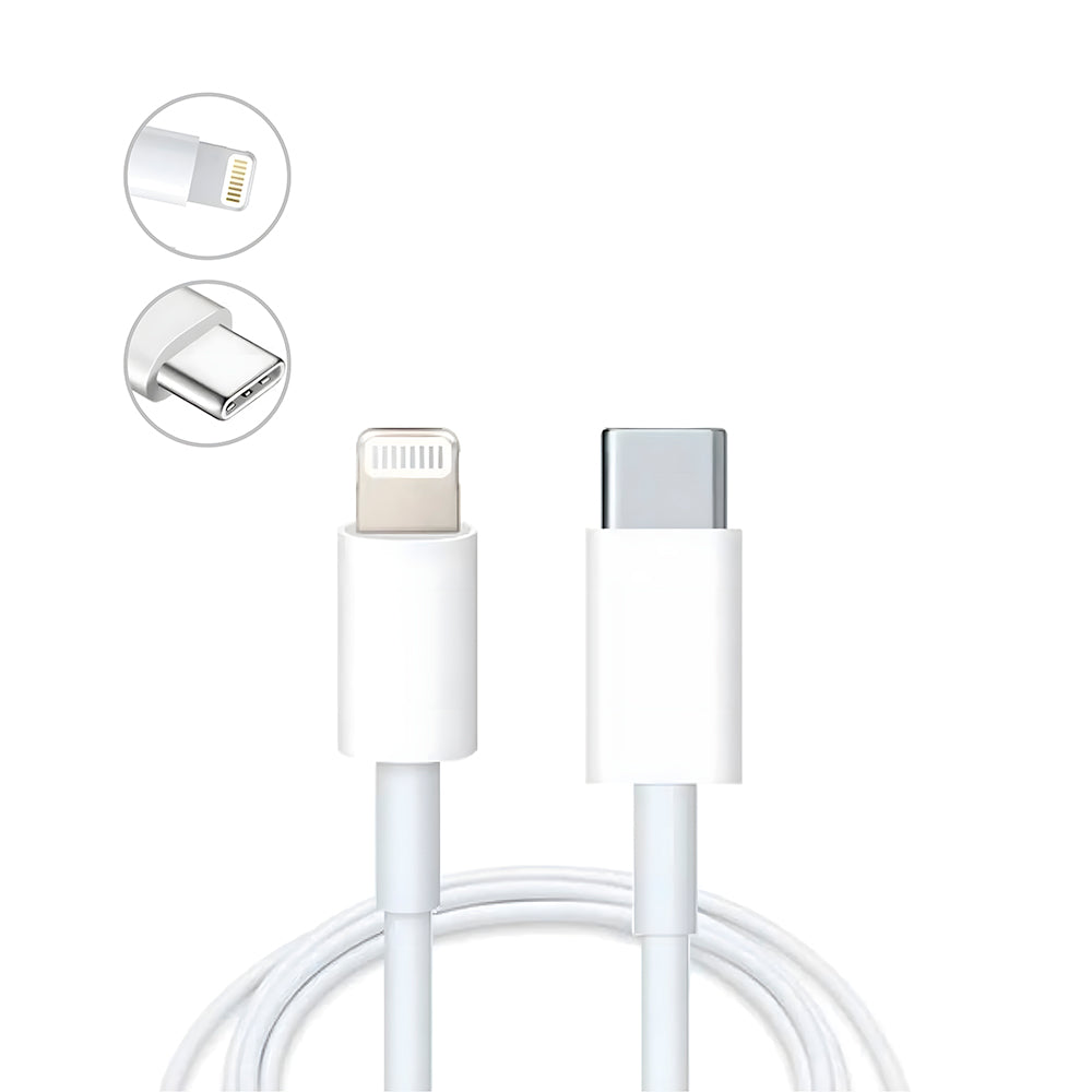 Cabo Para iPhone USB-C Para Lightning Compatível, 1 Metro - Branco