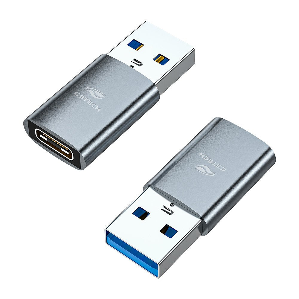 Adaptador OTG-10 C3Tech, USB-A Macho para USB-C Fêmea, USB 3.0 (até 5 Gbps), Suporte a Carregamento Rápido