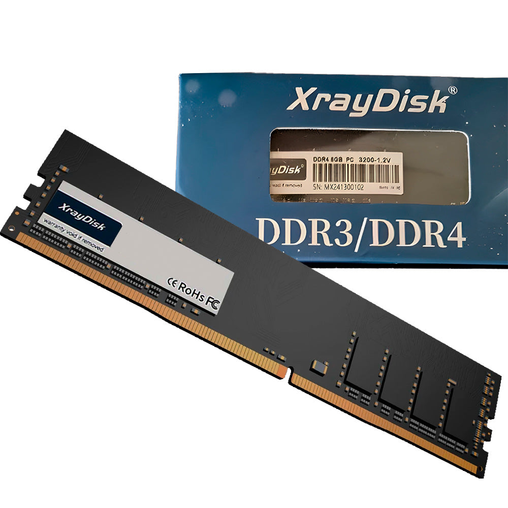 Memória RAM Desktop 8GB 3200MHz 1.2V DDR4 XrayDisk - Preta
