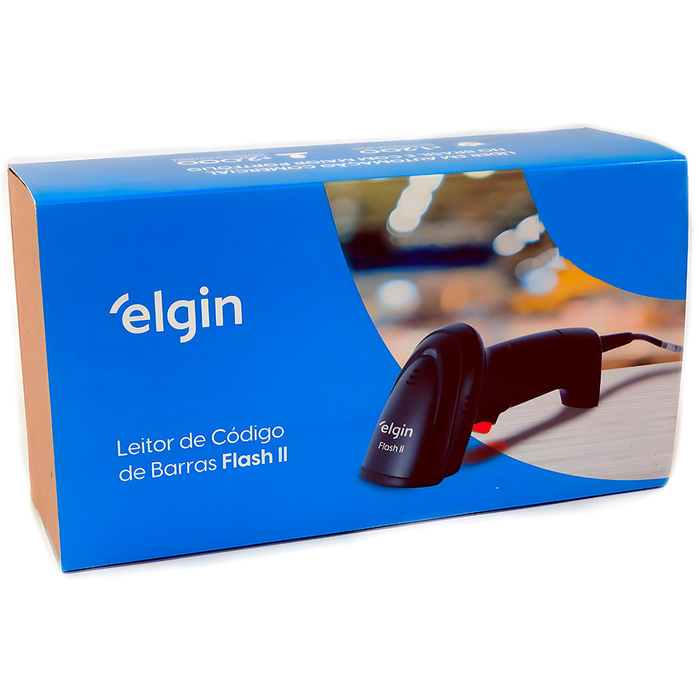 Leitor de Codigo de Barras Flash II Elgin USB Preto - 46FLASH2CK00
