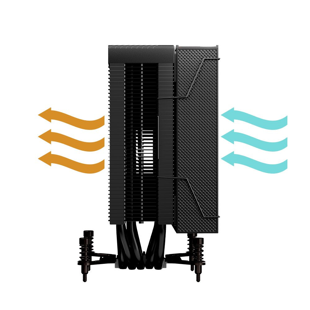 Cooler para CPU Aerion Titan CPU100 ARGB Preto, 120 mm, Rolamento Hidráulico