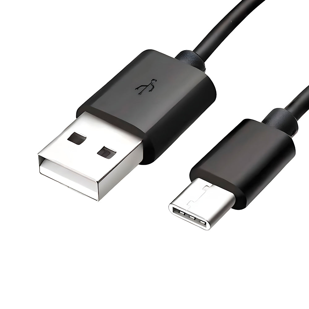 Cabo USB Para Tipo-C, Carregamento Rápido, 25W, 1 Metro de Comprimento, Preto, Caixa Verde