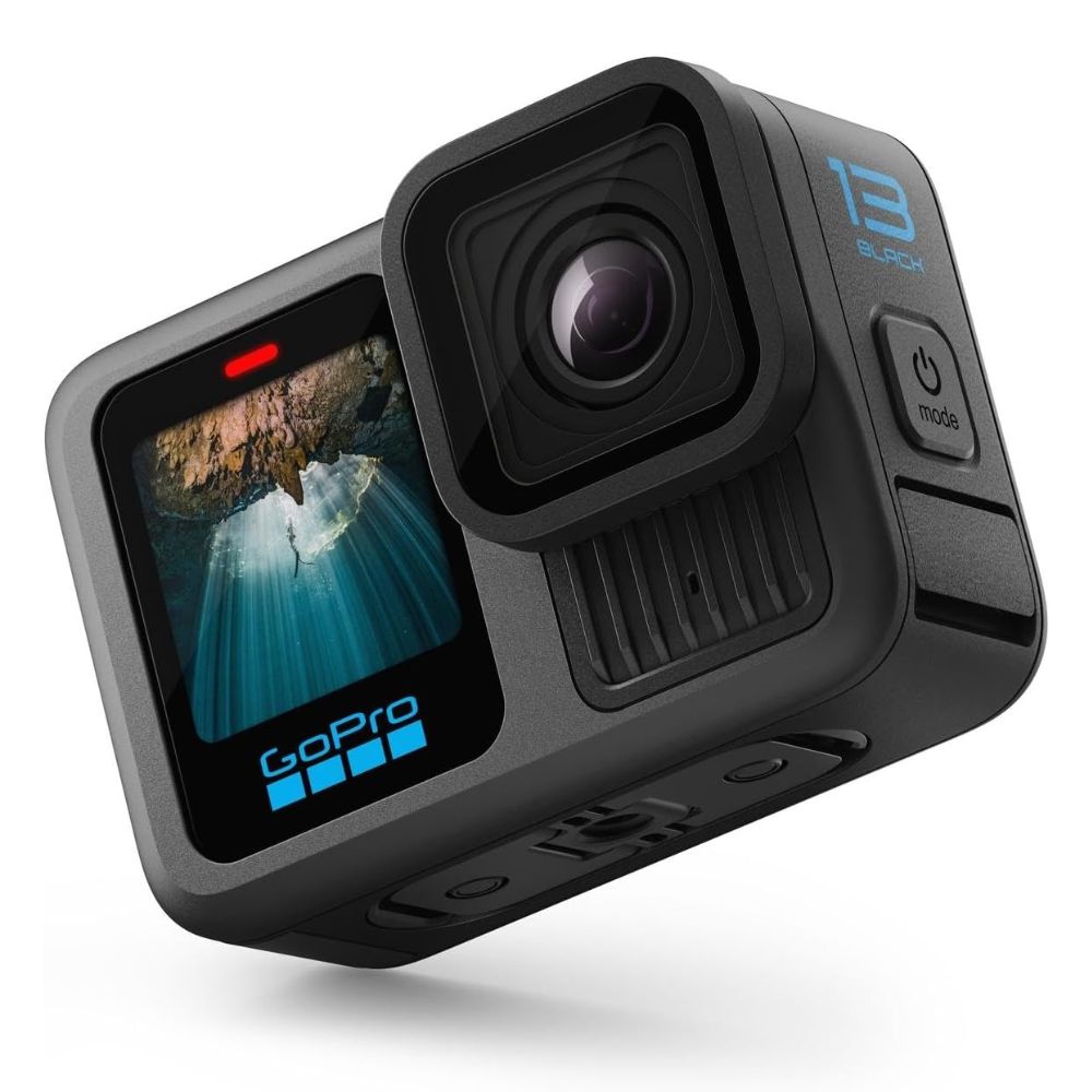 Câmera de Ação GoPro HERO13 Black Power Bundle Resistência à Água 10M Vídeo 5.3K60 27MP Baterias Enduro e Cartão de 64Gb
