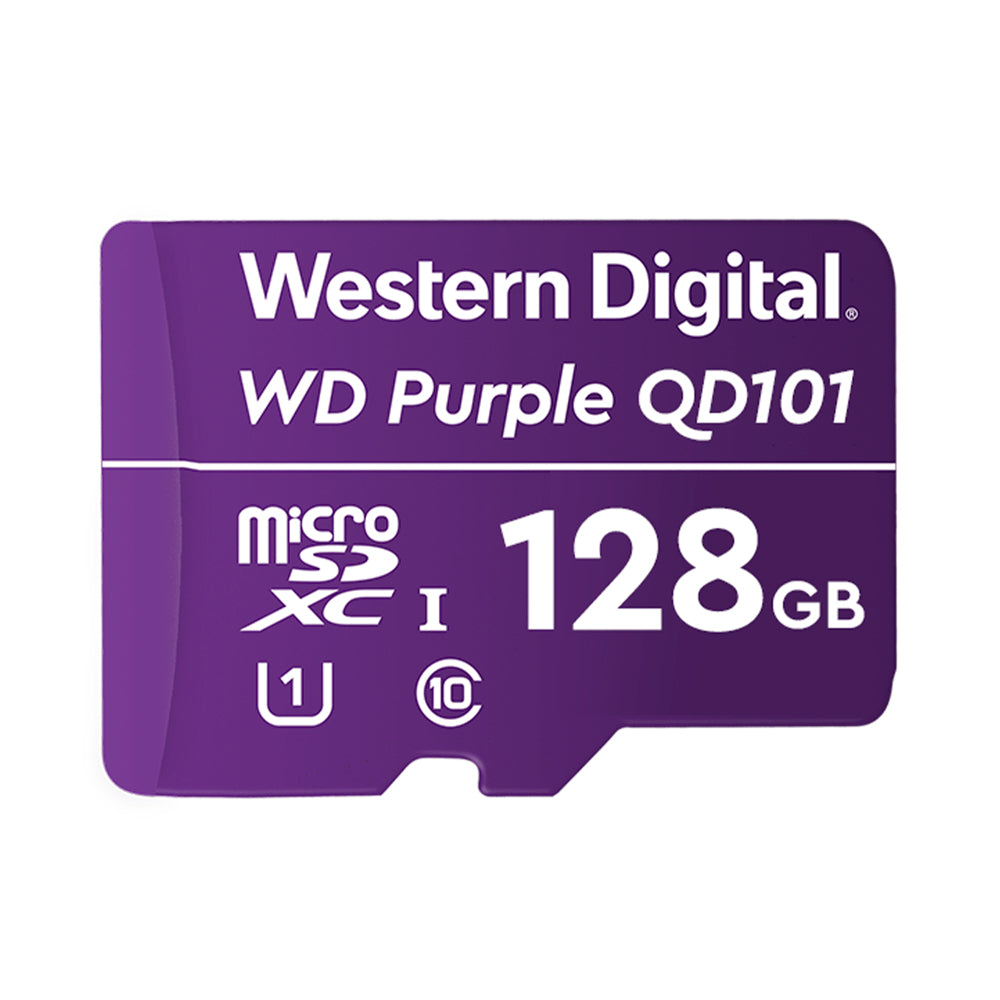 Cartão de Memória MicroSDXC 128GB WD Purple Intelbras, ‎Gravação 20Mb/s Leitura 20Mb/s, Roxo